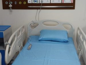 9060X ICU Bed-Head Panel Concealed with wood finish