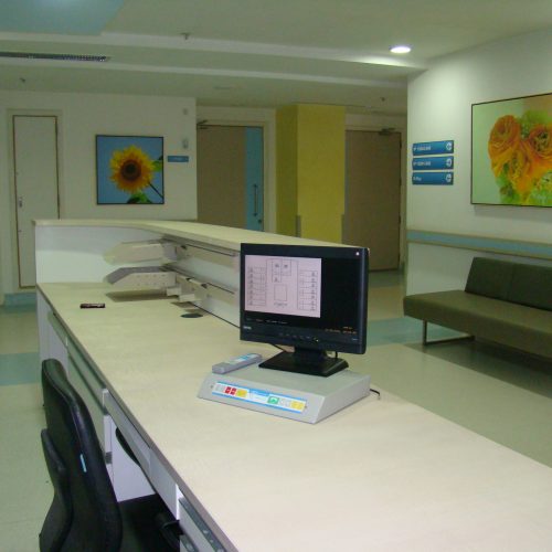 Nurse Station at a modern hospital in India