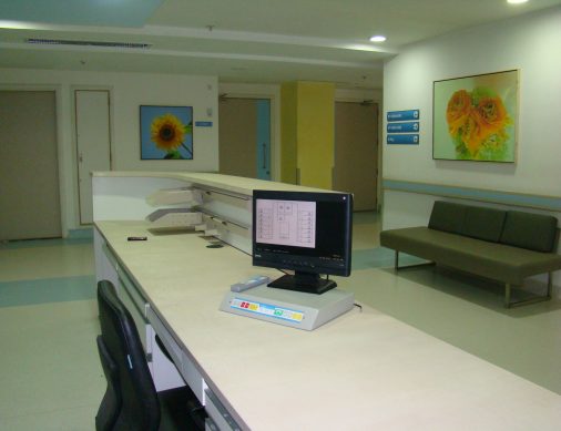 Nurse Station at a modern hospital in India