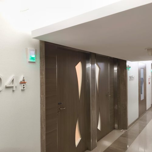 2014B Nurse-Call Door Display Units outside rooms